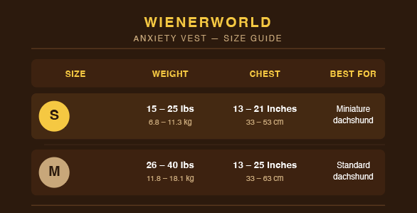 Dachshund Anxiety Vest — Calming Wrap for Storms, Fireworks & Separation